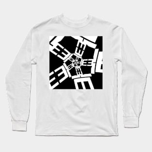 Letter E, the pattern 3 Long Sleeve T-Shirt